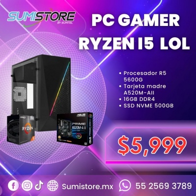 PC Gamer Ryzen i5  LOL